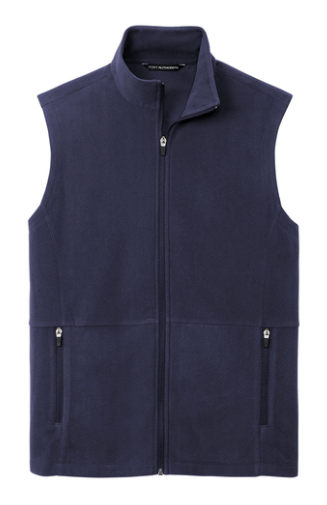 Teacher/Staff Men's Navy Blue Soft Fleece Vest