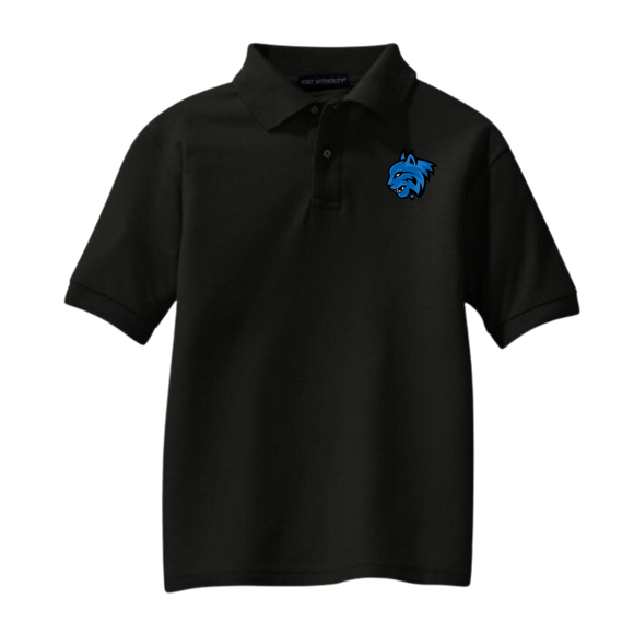 Embroidered Uniform Polo (Black)