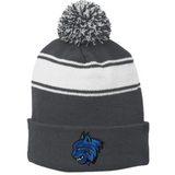 Sport-Tek Stripe Pom Beanie