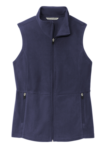 Teacher/Staff Women's Navy Blue Soft Fleece Vest