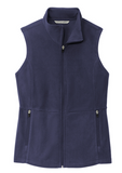 Teacher/Staff Women's Navy Blue Soft Fleece Vest