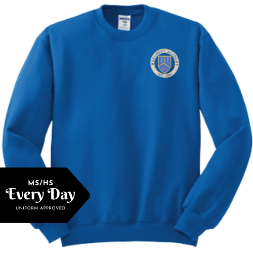 Uniform Crewneck in Royal Blue