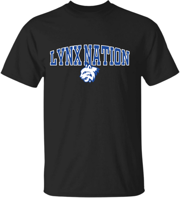 Lynx Nation Cotton Tee in Black