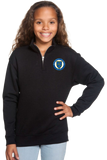 1/4 Zip in Black