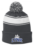 Sport-Tek Stripe Pom Beanie