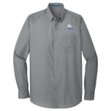 Lynx Paw Poplin Shirt in Grey