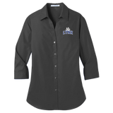 Lynx Paw Poplin Shirt in Grey